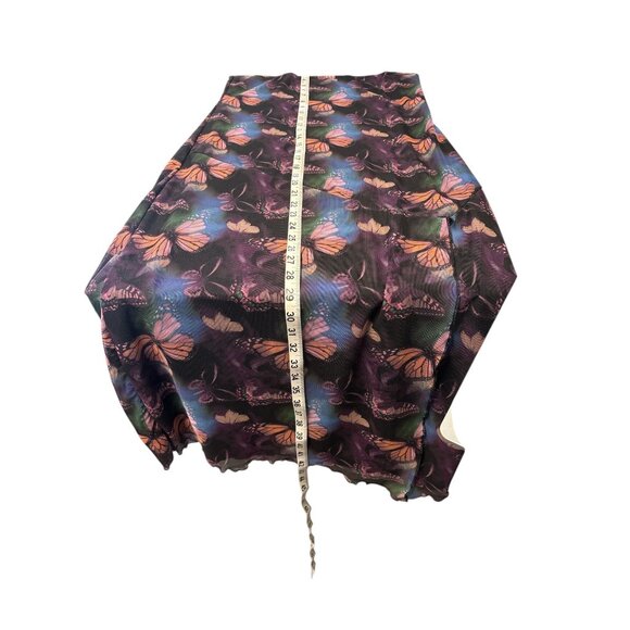 Y2K Butterfly Print Maxi Skirt With Side Slit By Justify - Picture 7 of 10